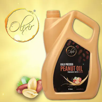 Olixir Cold Pressed Groundnut Oil - 5 ltr 